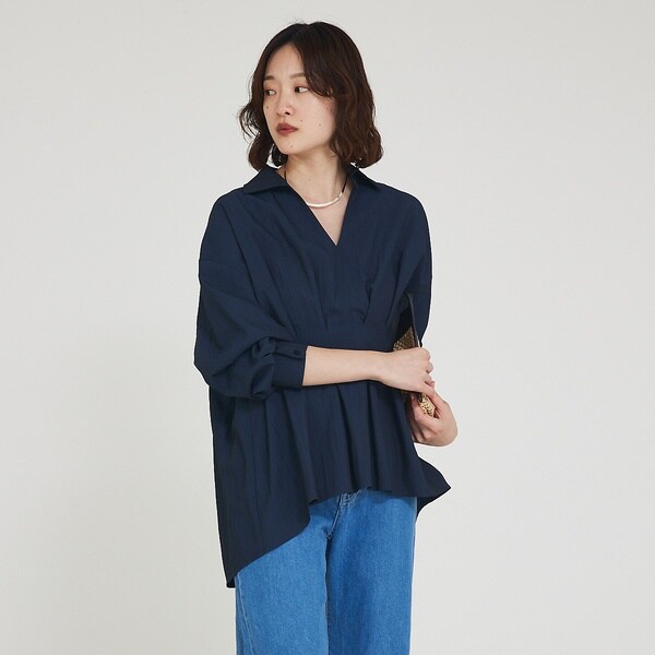 カリテ（qualite）/ウエストタックスキッパーシャツ