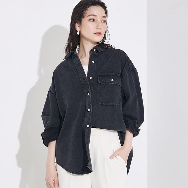 カリテ（qualite）/ミドルオンスデニムシャツの通販はau PAY