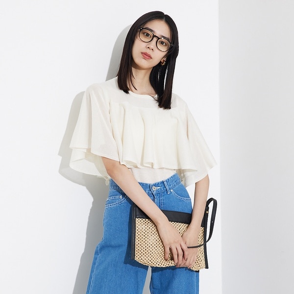 カリテ（qualite）/シャイニーフレアニット