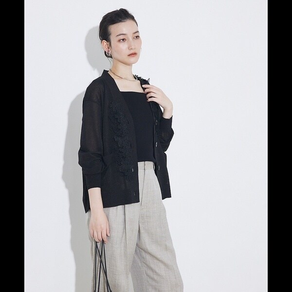 カリテ（qualite）/boussole×qualite　フラワーエンブロカーディガン_12