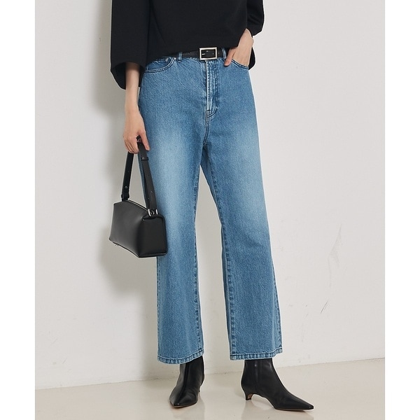 カリテ（qualite）/【e×qualite】フレアークロップドデニム