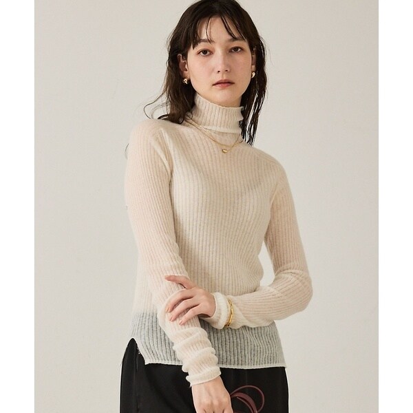 カリテ（qualite）/【冬の主役レイヤード】ウールカシミアシアータートルニット_1