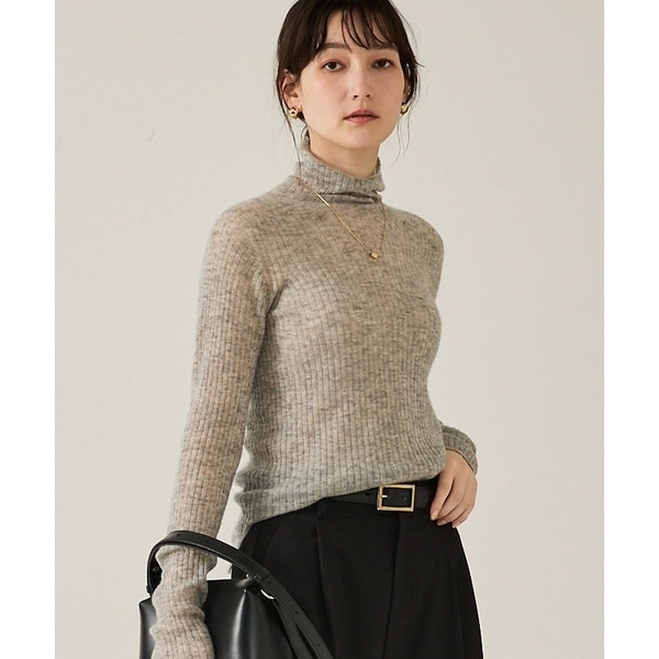 カリテ（qualite）/【冬の主役レイヤード】ウールカシミアシアータートルニット