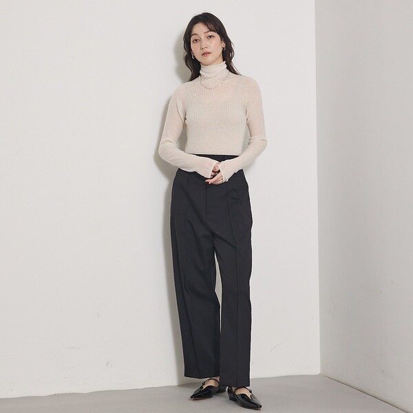 カリテ（qualite）/【冬の主役レイヤード】ウールカシミアシアータートルニット_6