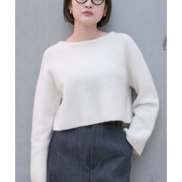 カリテ（qualite）/大人気ニット入荷！【新色登場！上質な肌ざわり】フォックスウールショートプルオーバ