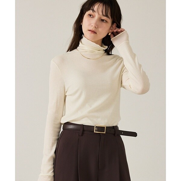 カリテ（qualite）/シルクMIXテレコプルオーバー