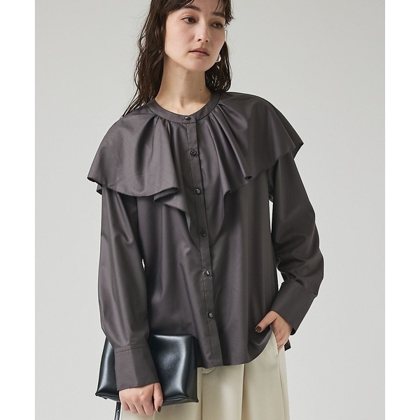 カリテ（qualite）/ラッフルショールブラウス