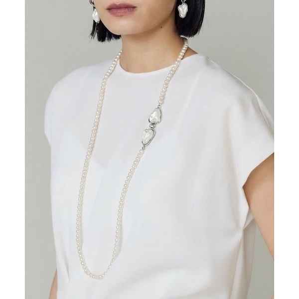 カリテ（qualite）/【ADER．bijoux】pearllongneckla/ロングネックレス