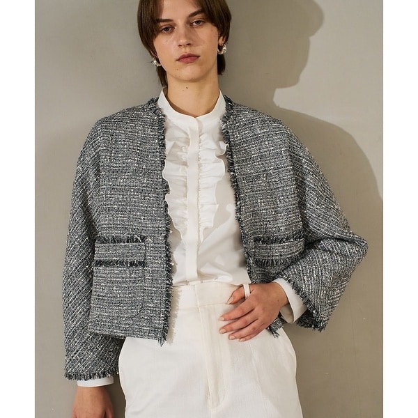 カリテ（qualite）/ラメツイードジャケット【予約】