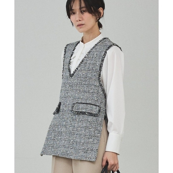 カリテ（qualite）/ラメツイードジレ【予約】