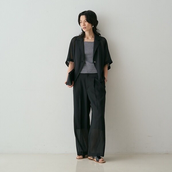 カリテ（qualite）/【セットアップ対応】シアーツイルジャケット_7