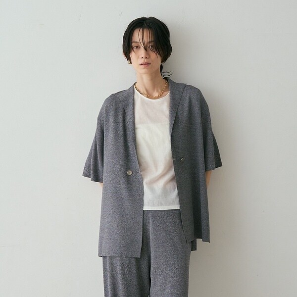 カリテ（qualite）/【接触冷感・セットアップ対応】レーヨンストレッチニットジャケット【予約】_16