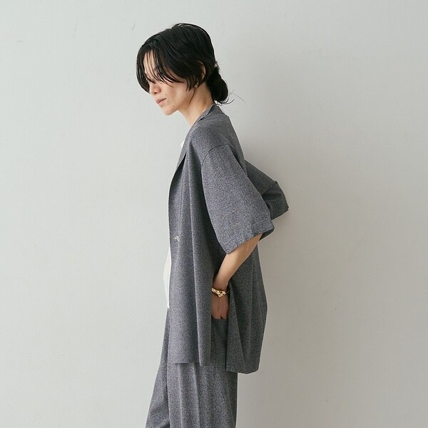 カリテ（qualite）/【接触冷感・セットアップ対応】レーヨンストレッチニットジャケット【予約】_18
