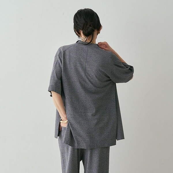 カリテ（qualite）/【接触冷感・セットアップ対応】レーヨンストレッチニットジャケット【予約】_19