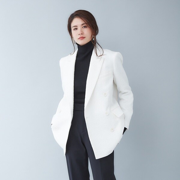 カリテ（qualite）/ジャガードダブルジャケット