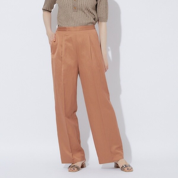 カリテ（qualite）/【セットアップ対応】ブライトリネンパンツ