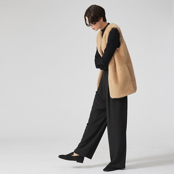 オゥ バニスター（金 BANNISTER）/シャイニーラメシャーリングシューズ