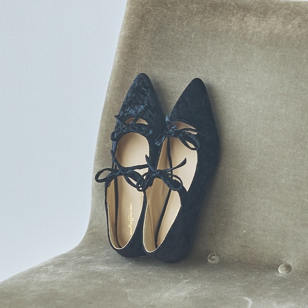 オゥ バニスター（Au BANNISTER）/【販売店舗限定】ダブルリボンポインテッドパンプス