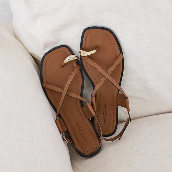 オゥ バニスター（Au BANNISTER）/【販売店舗限定】ニュアンスリング ストラップサンダル