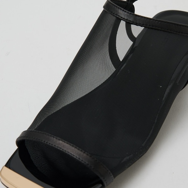 オゥ バニスター（Au BANNISTER）/メタルトゥメッシュサンダル