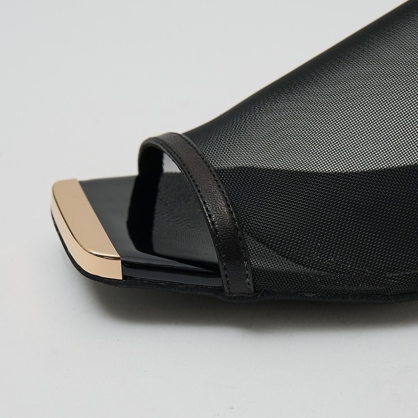 オゥ バニスター（Au BANNISTER）/メタルトゥメッシュサンダル