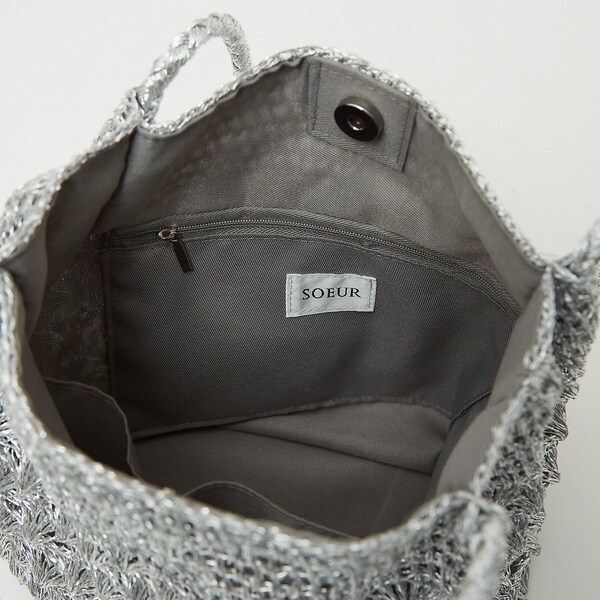 lowellthings SOEUR/マクラメメタリックトートバック LOWELL Things｜○SOEUR/マクラメメタリックトートバック