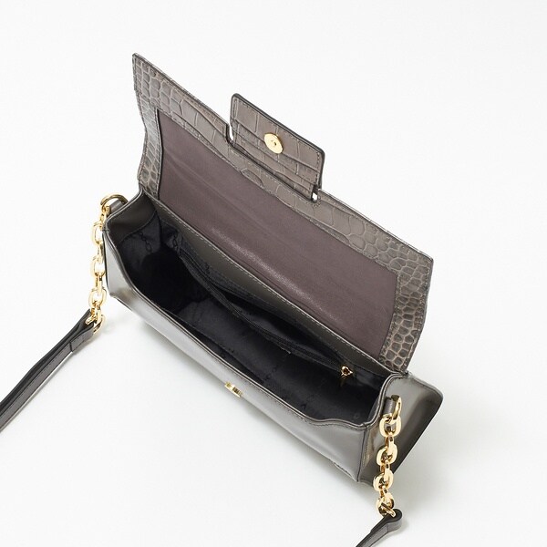 インターステイプル（interstaple）/Abby/クロコフラップミニショルダー