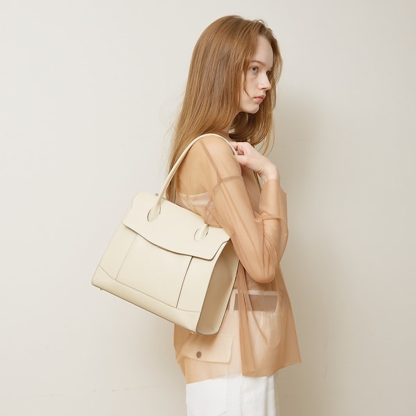 ロウェル シングス（LOWELL Things）/【VERY掲載】Cuddly/レザーオープントート(L) 24SS