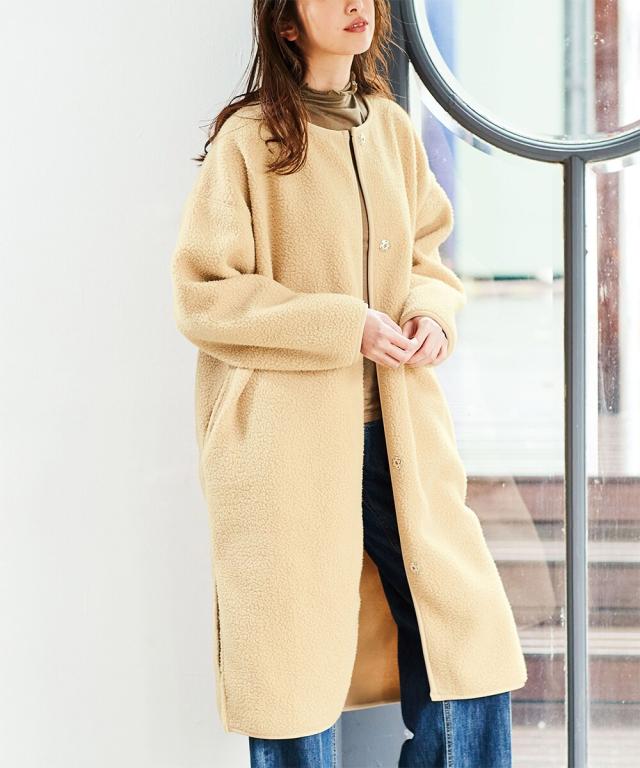 ラナン（Ranan）/ノーカラーボアコート