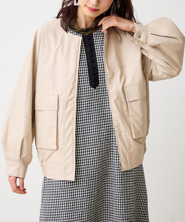 ラナン（Ranan）/フェイクレザーブルゾン