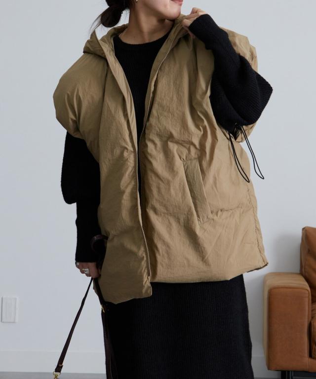 ラナン（Ranan）/はっ水！ポンチョデザイン中わたベスト