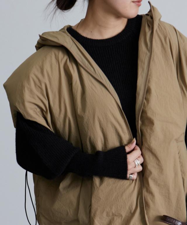 ラナン（Ranan）/はっ水！ポンチョデザイン中わたベスト