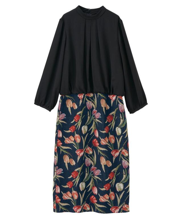 ラナン（Ranan）/ゴブラン使いドッキングワンピースの通販は 9,417円