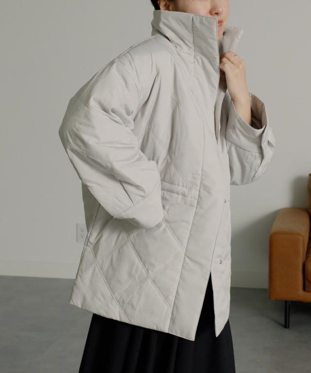 ラナン（Ranan）/＜カポック混＞スタンドネック中わたミドルの通販は