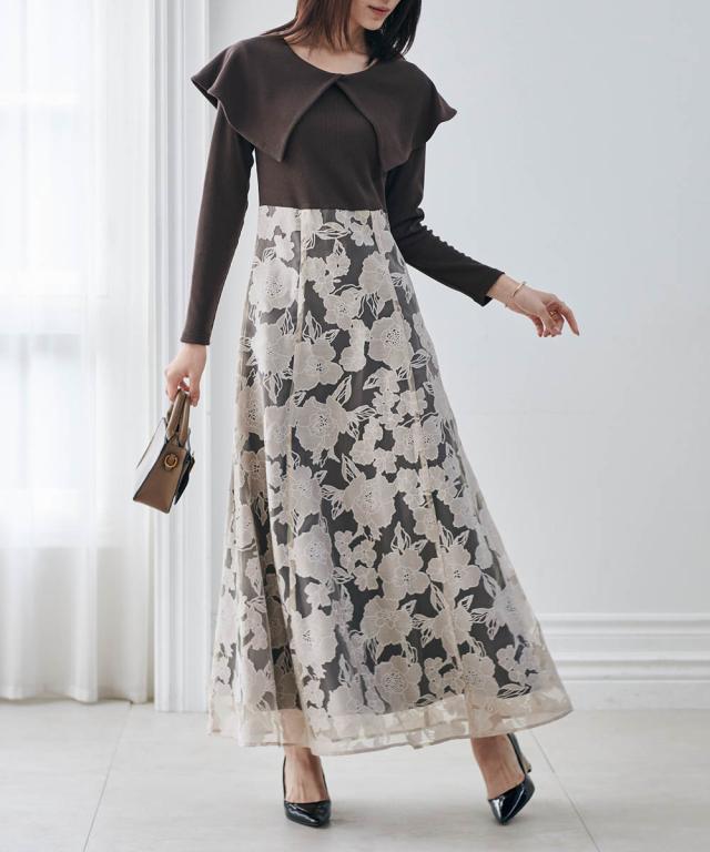 ラナン（Ranan）/オパールフラワードッキングワンピース