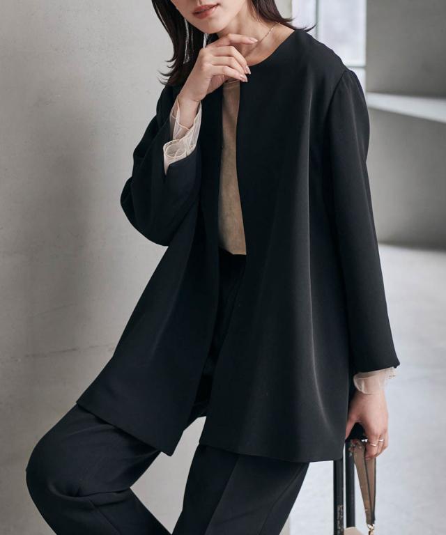 ラナン（Ranan）/＜２点セット＞ゆるっとジャケット今どき