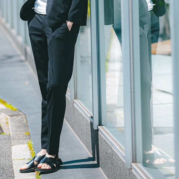 5351プール・オム（5351POUR LES HOMMES）/【セットアップ対応】ウールサッカースリムテーパードパンツの通販は 14,045円