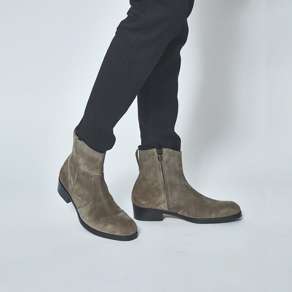 【美品】◾️5351プールオム◾️サイドゴアブーツ◾️サイドジップ◾️ゴートレザー 5351プール・オム（5351POUR LES HOMMES）/サイドゴア ジップブーツ