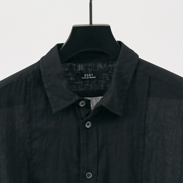 5351プール・オム（5351POUR LES HOMMES）/コットンガーゼ ワッシャー 長袖シャツ_7