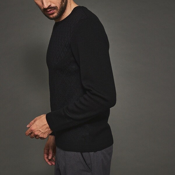 5351プール・オム（5351POUR LES HOMMES）/変形千鳥ジオメトリックニット 5351プール・オム（5351POUR LES HOMMES）/変形千鳥ジオメトリック