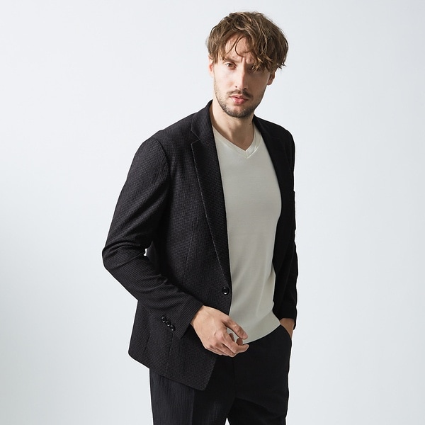 5351プール・オム（5351POUR LES HOMMES）/【セットアップ対応】ポリエステルレーヨン メッシュ ジャケット