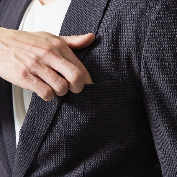 5351プール・オム（5351POUR LES HOMMES）/【セットアップ対応】ポリエステルレーヨン メッシュ ジャケット