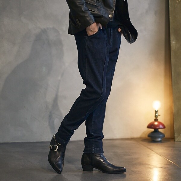 5351プール・オム（5351POUR LES HOMMES）/【セットアップ対応】タックテーパード スラックスデニム_1