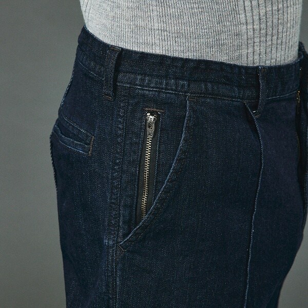 5351プール・オム（5351POUR LES HOMMES）/【セットアップ対応】タックテーパード スラックスデニム_11