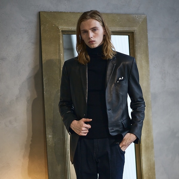 5351プール・オム（5351POUR LES HOMMES）/【セットアップ対応】レザー テーラード ジャケットの通販は 60,500円