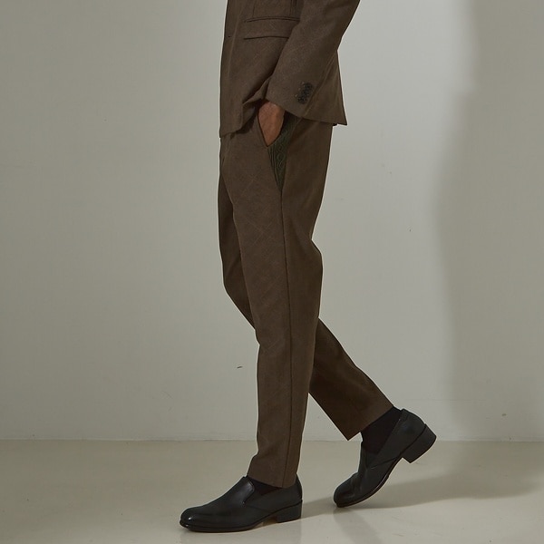 5351プール・オム（5351POUR LES HOMMES）/【セットアップ対応】ダイヤチェックエンボス コーデュロイ パンツ_1