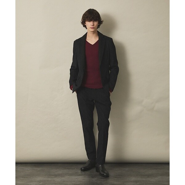 5351プール・オム（5351POUR LES HOMMES）/【セットアップ対応】ダイヤチェックエンボス コーデュロイ パンツ_2