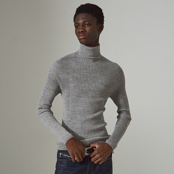5351プール・オム（5351POUR LES HOMMES）/【定番人気】ホールガーメント タートルネックニットの通販は