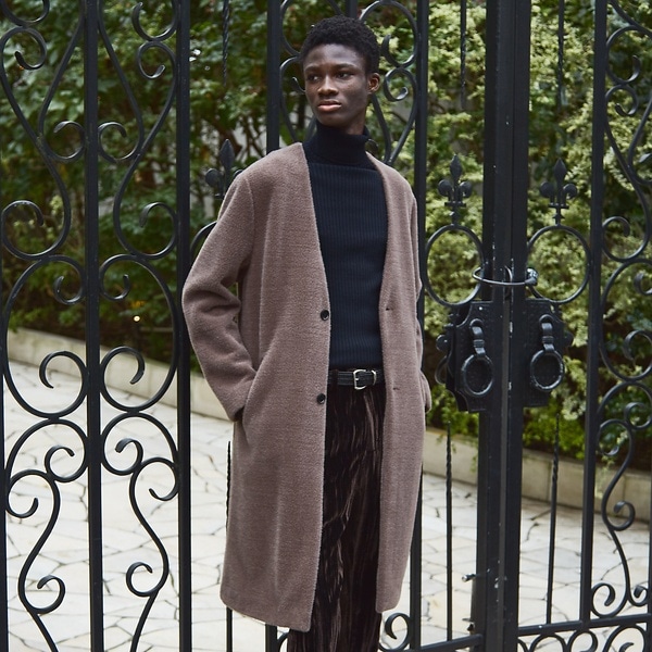 5351プール・オム（5351POUR LES HOMMES）/ノーカラー シャギー コート