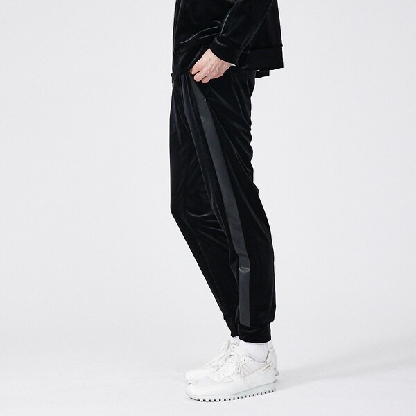 5351POUR.LES.HOMMESブラックレザーパンツサイズ3.牛革メンズM 楽天